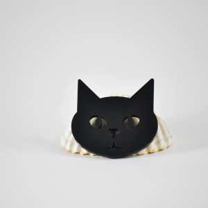 Broche Chat Noir / Selenitis Atelier