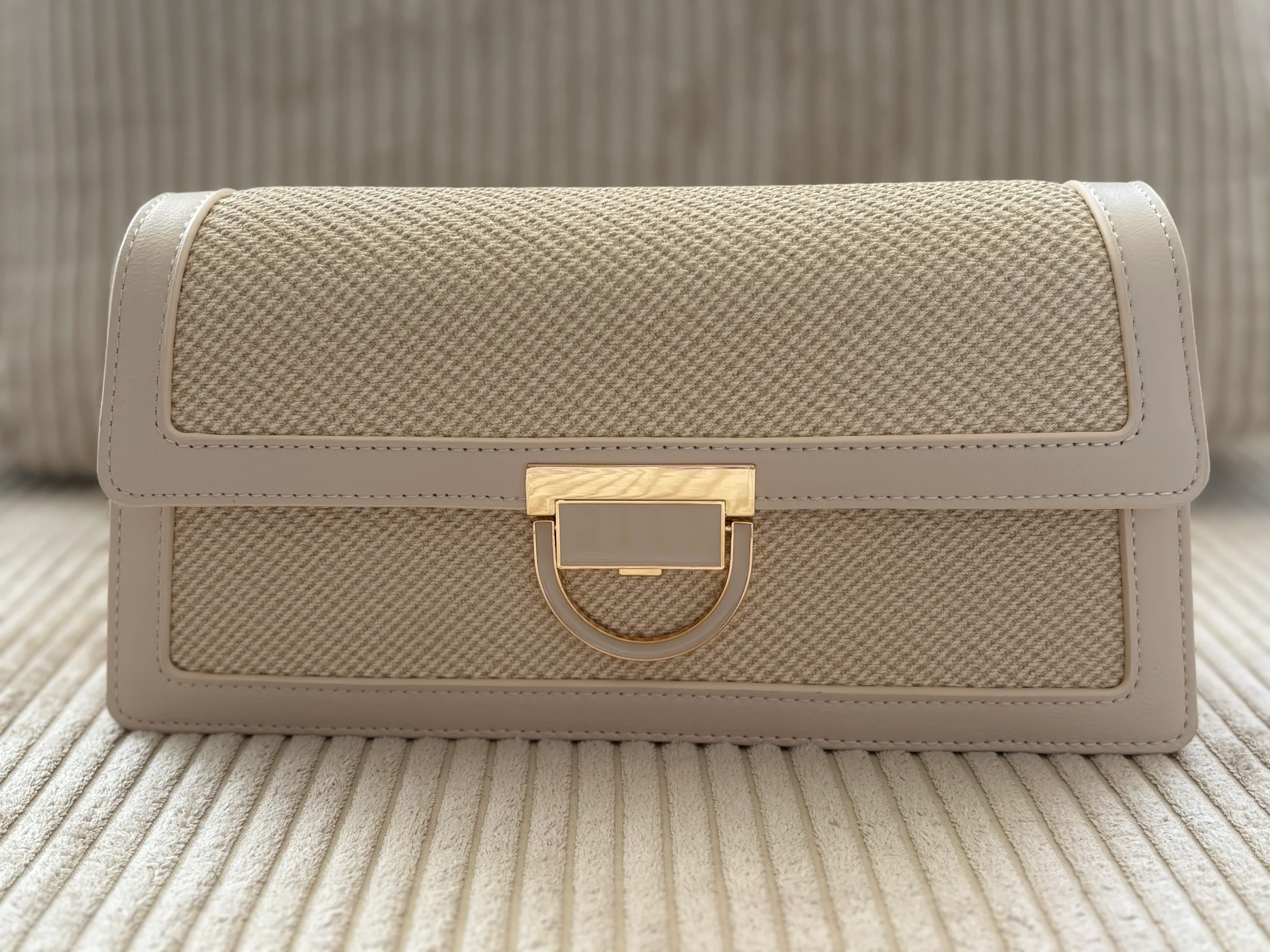 SAC À MAIN POCHETTE BEIGE