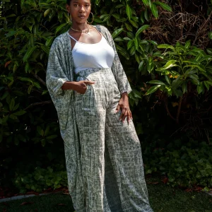 Ensemble satin léger beige