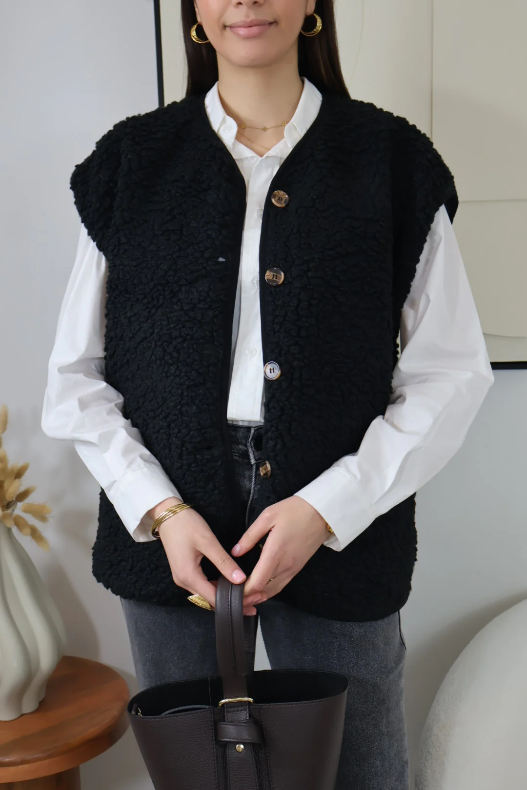 GILET NOIR ANDREA – Image 3