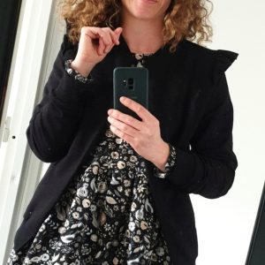 Cardigan à volants femme