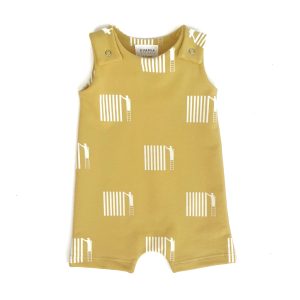 Salopette Sam Short Peintre Jaune