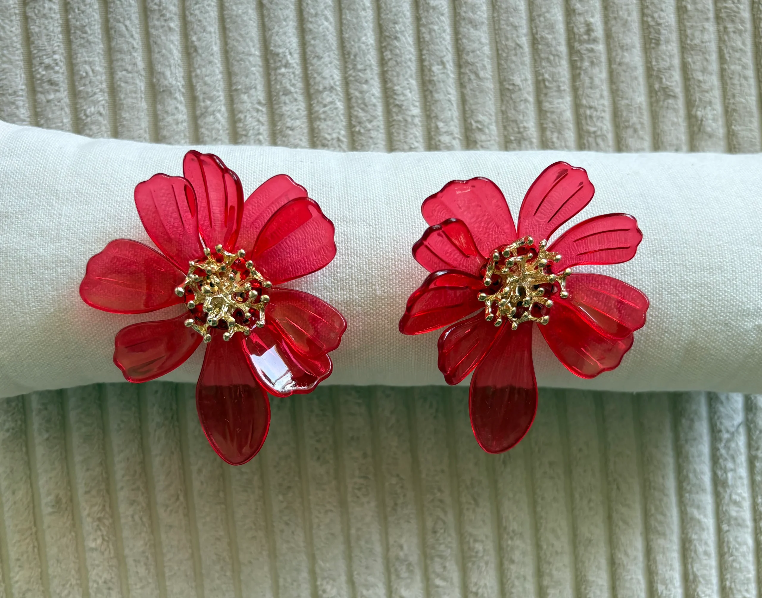 BOUCLES D'OREILLES FRIDA ROUGE