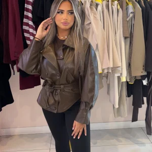 Veste simili pépite oversize taille unique