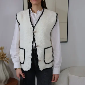 GILET ÉCRU MARIA