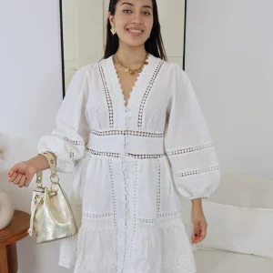 ROBE NINA COURTE BLANCHE