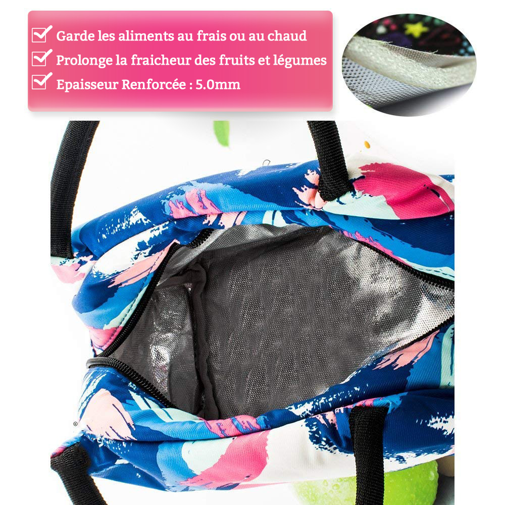 Petit Lunch Bag Femme Gouache – Image 3