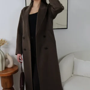 MANTEAU LONG MARRON PREMIUM LO