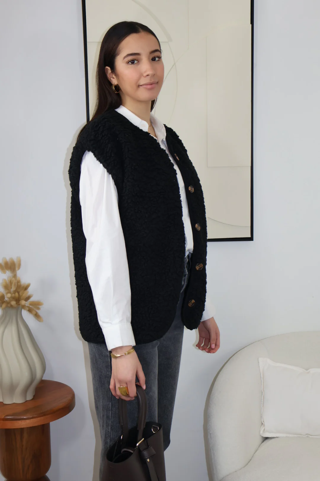 GILET NOIR ANDREA – Image 2