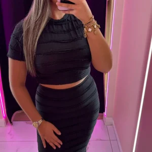 Ensemble jupe crêpe