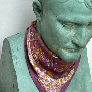 Petit foulard HALICARNASSE Prune