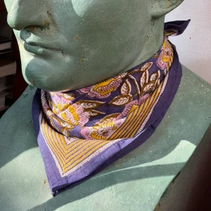 Petit foulard N° 113 Bleu