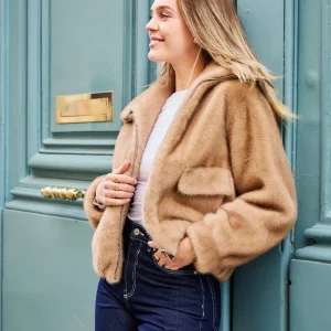 ALBA - Veste en fausse fourrure