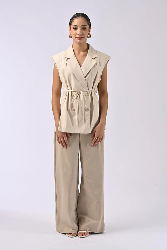 Veste sans manches Andre Blanc – Image 2