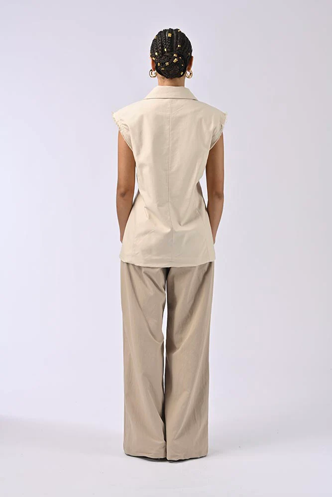 Veste sans manches Andre Blanc – Image 4