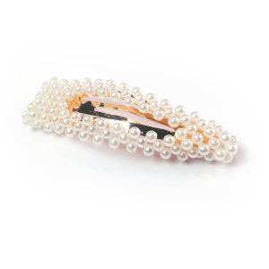 Barrette Clic Clac Géante Perles Fantine – Or