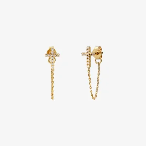 Boucles d’oreilles Bella | Croix | Caroline Najman