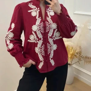 BLOUSE BORDEAUX CÉLINE