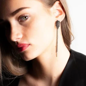 Boucles d&rsquo;oreilles strass 3 en 1 Tokyo | Murielle Perrotti