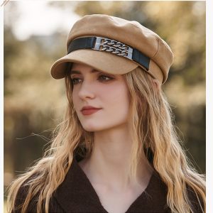Béret Casquette Femme à Chaîne