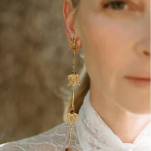 Maxi Boucles d&rsquo;oreilles pendantes Charlotte Bronte | Ikkelele