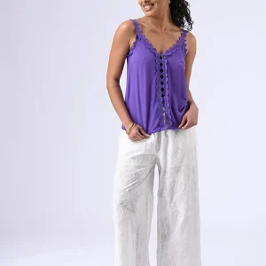 Top Clémence violet