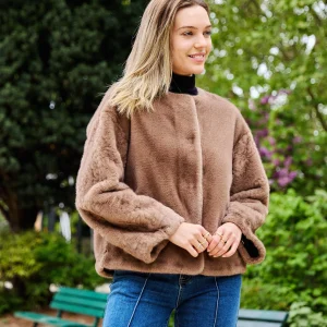 COLETTE - Veste en fausse fourrure