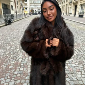 Fourrure vegan longue