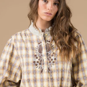 Chemise Kimber Carreaux Jaune et Ciel