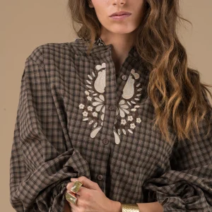 Chemise Kimber Carreaux Chocolat et noir