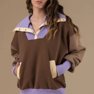 Sweat Irene Chocolat manches longues