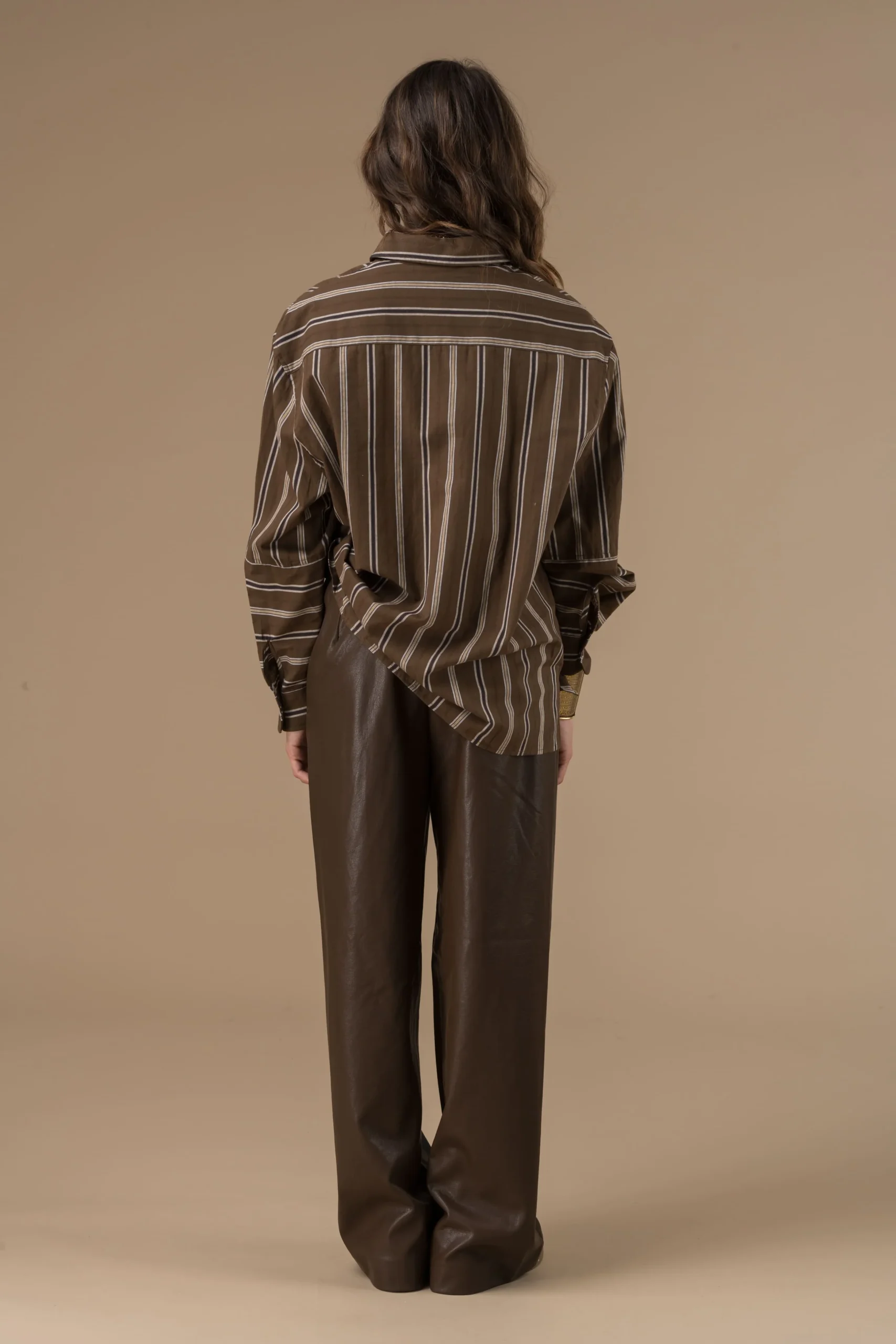 Chemise Daria Rayures Chocolat – Image 2