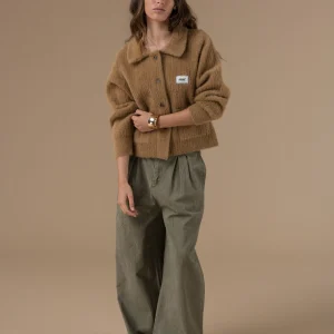 Gilet Honorine manches longues en maille douce