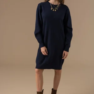 Robe Isilde en maille à manches longues