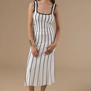 Jupe Blair longue fluide à rayures