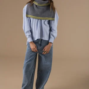 Col coco anthracite écharpe moderne et compacte