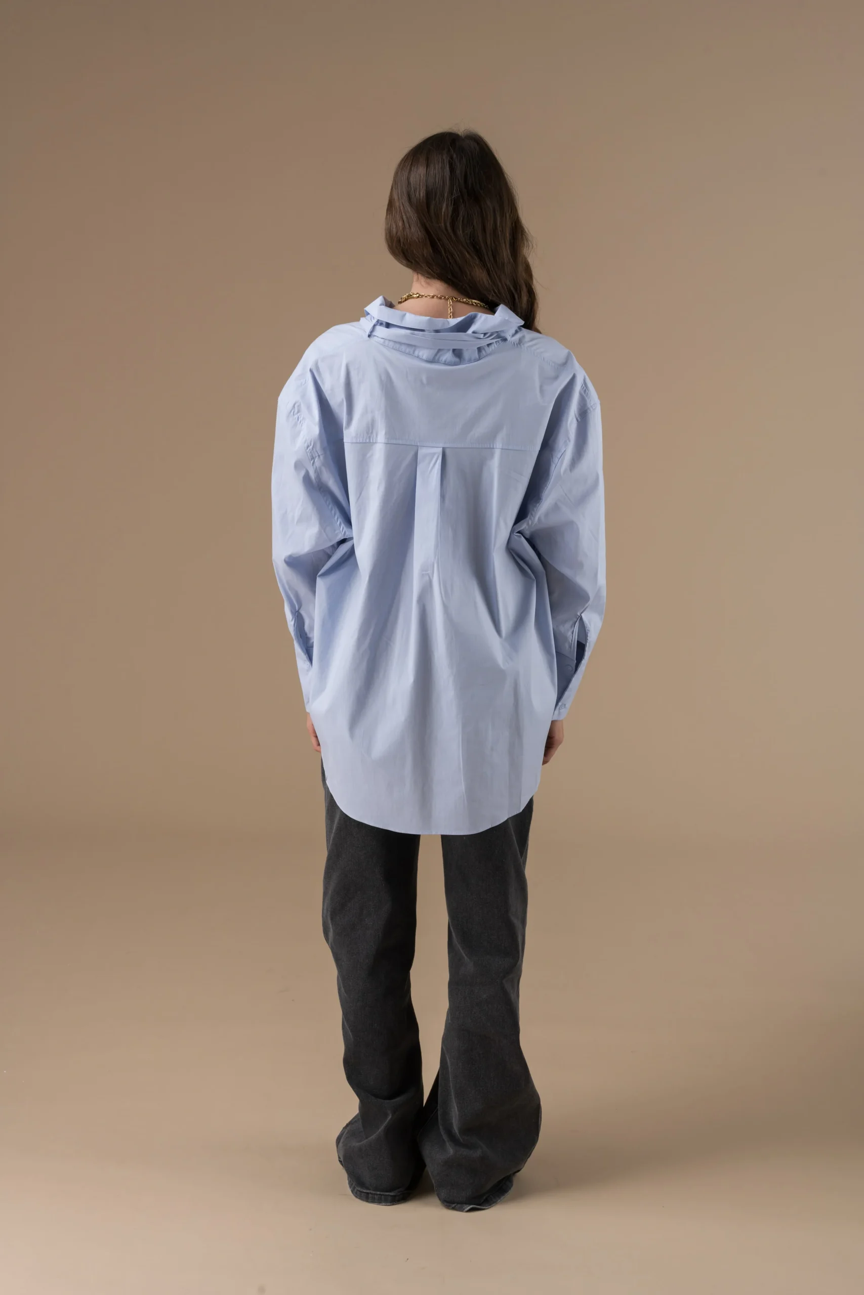 Chemise Cyclamen à col lavallière – Image 5