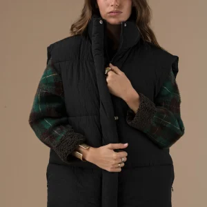 Doudoune Trevor sans manches noire ou cuivre