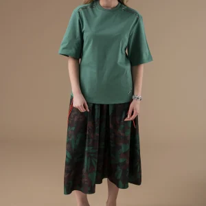 T-shirt Barbara manches trois quarts à motifs cloutés