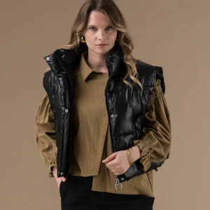 Doudoune Trendy sans manches légère noire