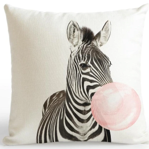 Coussin Zèbre Bulle de Gum
