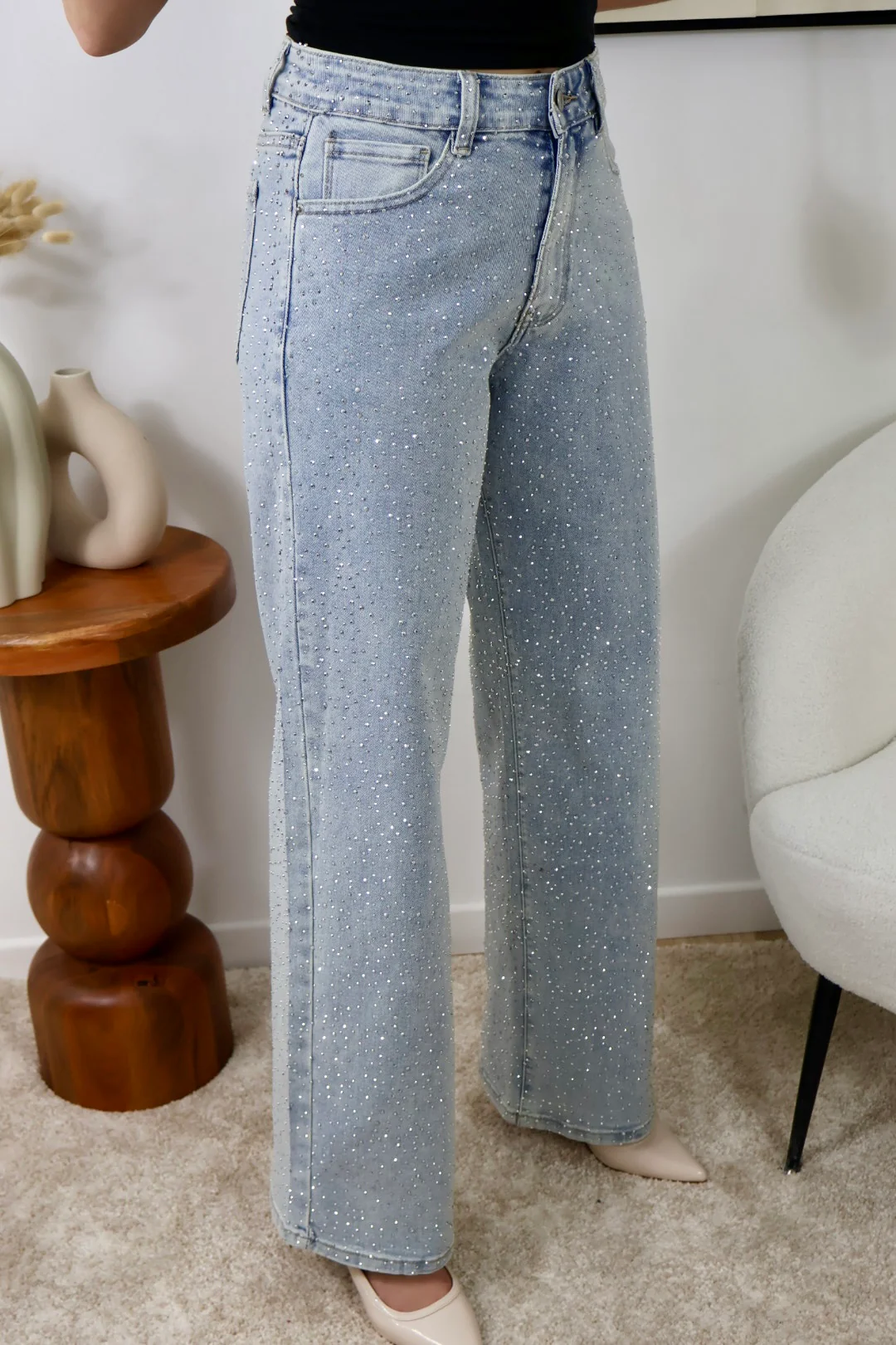 JEAN WIDE LEG STRASS – Image 3