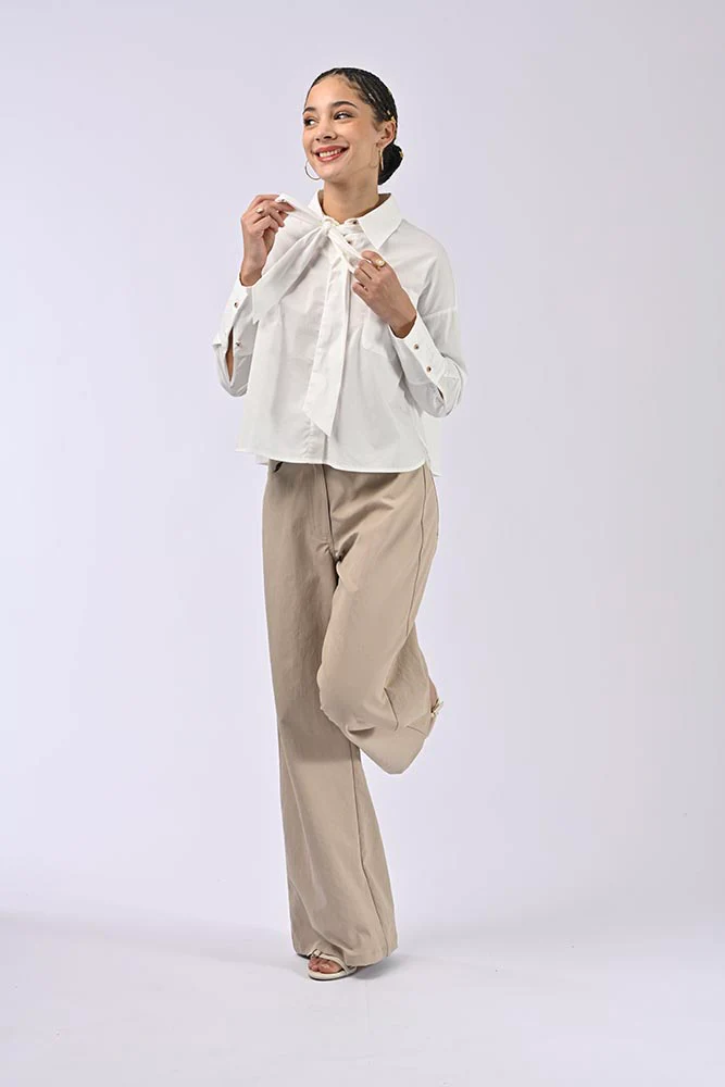 Chemise brodée Eden Blanc