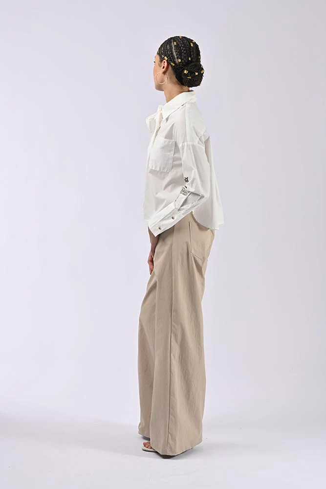 Chemise brodée Eden Blanc – Image 4