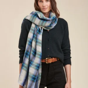 Foulard à carreaux en coton