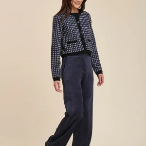 Pantalon velours coupe large