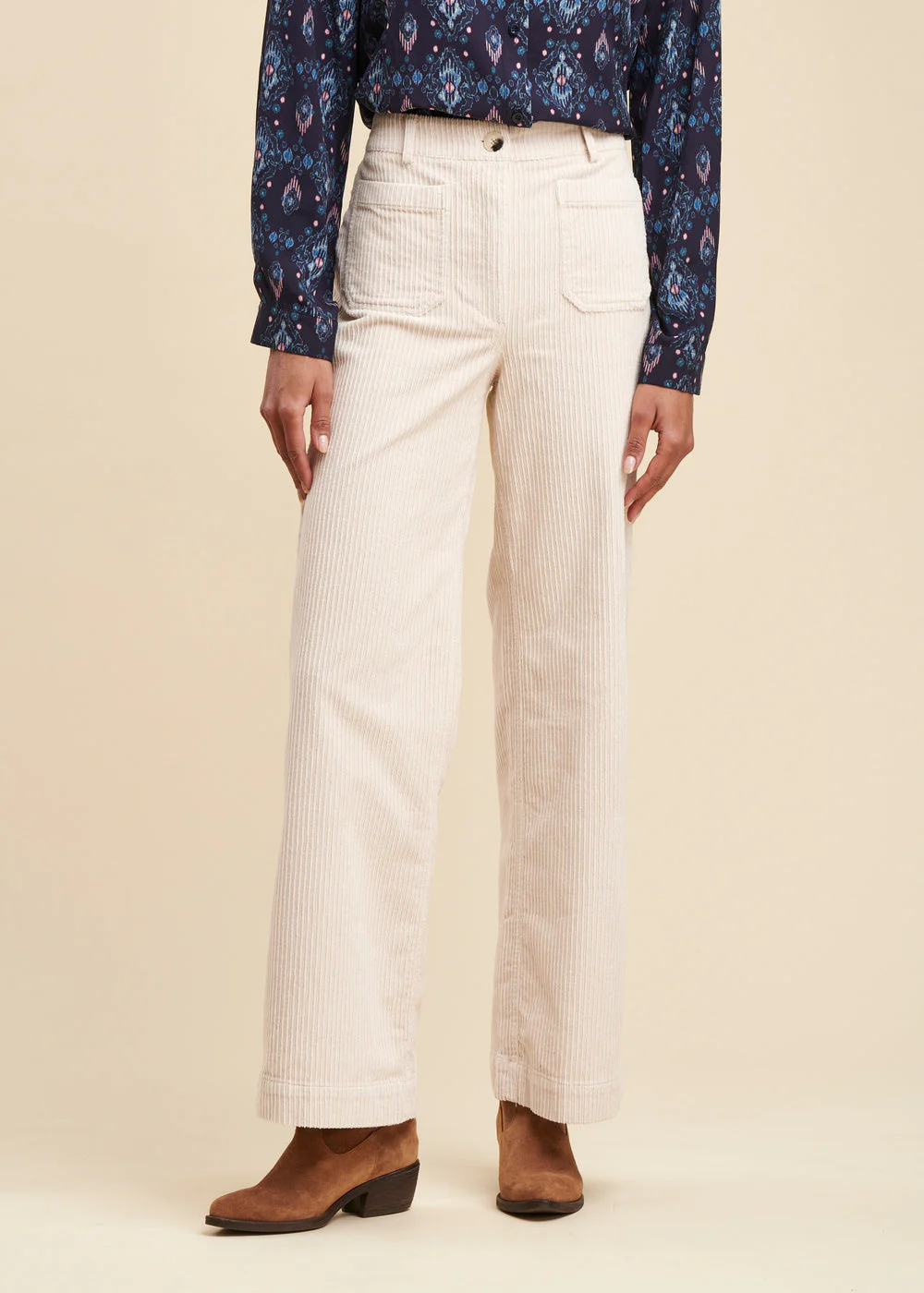 Pantalon large en velours – Image 2