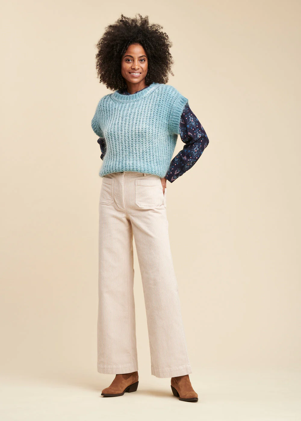 Pantalon large en velours – Image 6