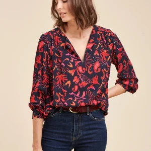 Top ample à imprimé fleuri