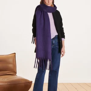 Écharpe large bicolore